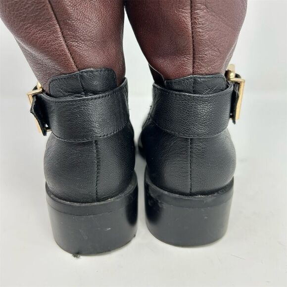 Vince Camuto Leisha Women's Knee High Riding Boots Black and Red Size 7M - Picture 11 of 14